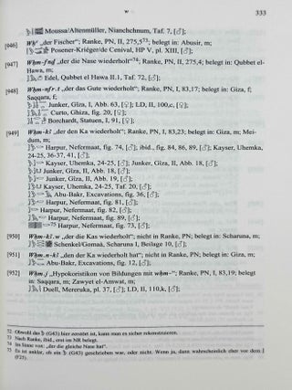 Die Personennamen des Alten Reiches. Alt&auml;gyptische Onomastik unter lexikographischen und sozio-kulturellen Aspekten.[newline]M10777-11.jpeg