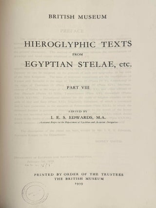 Hieroglyphic texts from Egyptian stelae in the British Museum. Volumes II-VIII (XEROX)[newline]M10818a-17.jpeg
