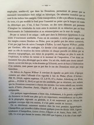 Le grand texte des donations au temple d'Edfou