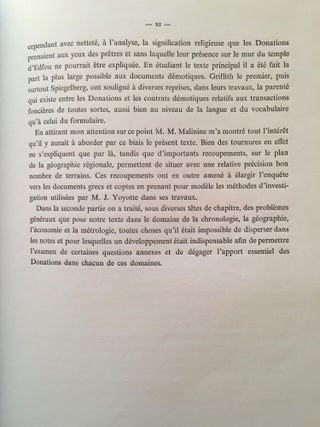 Le grand texte des donations au temple d'Edfou
