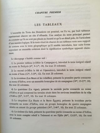 Le grand texte des donations au temple d'Edfou