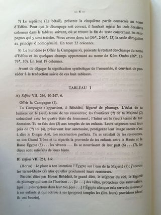 Le grand texte des donations au temple d'Edfou