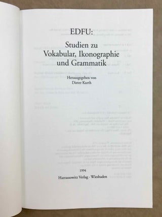 Edfu. Studien zu Vokabular, Ikonographie und Grammatik.[newline]M10941-01.jpeg