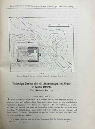 Vorläufige Berichte über die Ausgrabungen in Abusir in den Wintern 1899-1899 and 1899-1900.
