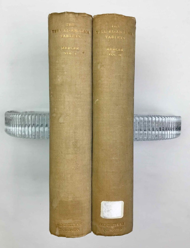 Item #M1099c The Tell el-Amarna tablets. Vol. I & II (complete set). MERCER Samuel Alfred Browne.[newline]M1099c-00.jpeg