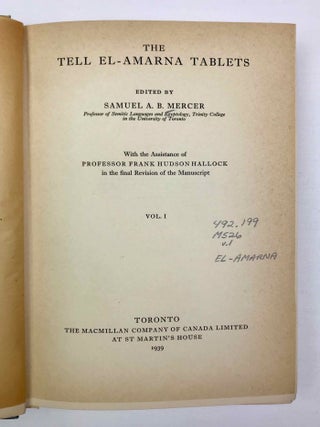 The Tell el-Amarna tablets. Vol. I & II (complete set)[newline]M1099c-06.jpeg