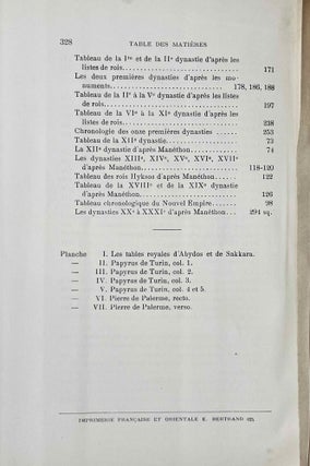 Chronologie égyptienne