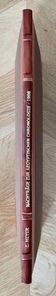 Item #M1103 Nachträge zur ägyptischen Chronologie. MEYER Eduard