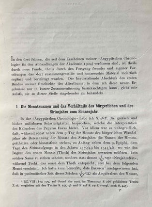 Nachträge zur ägyptischen Chronologie