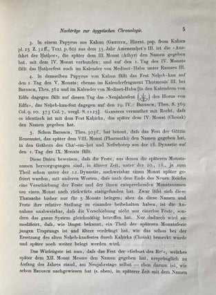 Nachträge zur ägyptischen Chronologie