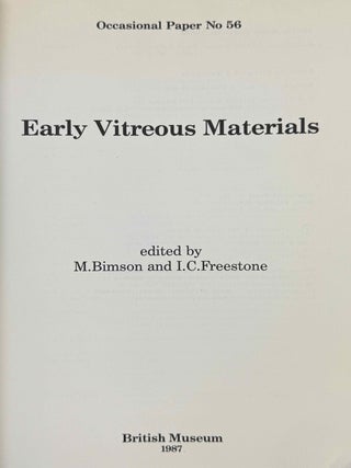 Early vitreous materials