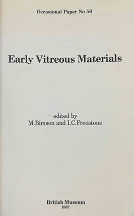 Early vitreous materials