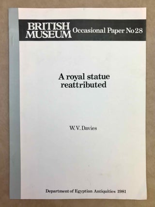 Item #M11038 A royal statue reattributed. DAVIES William Vivian