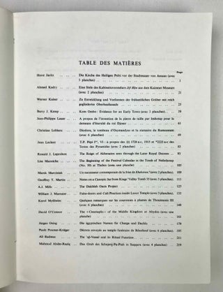 Mélanges Gamal ed-Din Mokhtar. Volumes I & II (complete set)