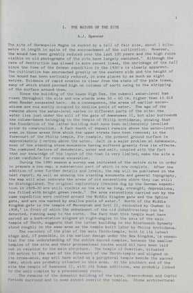 British Museum expedition to middle Egypt. Ashmunein (1980).