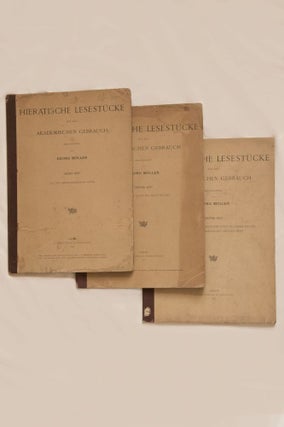 Item #M1114 Hieratische Lesestücke. Hefte I, II & III (complete set). MÖLLER Georg[newline]M1114.jpg