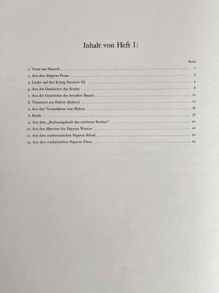 Hieratische Lesestücke. Hefte I, II & III (complete set)[newline]M1114d-04.jpeg