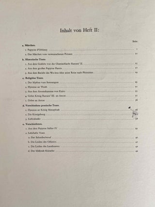 Hieratische Lesestücke. Hefte I, II & III (complete set)[newline]M1114d-08.jpeg