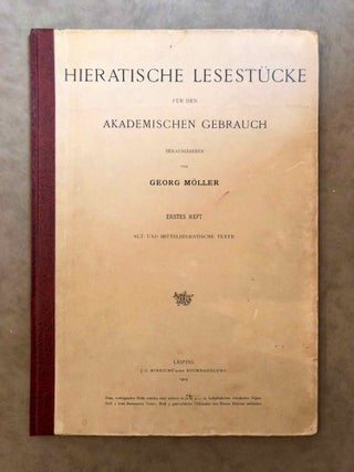 Item #M1114e Hieratische Lesestücke. Hefte I, II & III (complete set). MÖLLER Georg[newline]M1114e.jpg