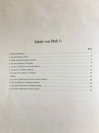 Hieratische Lesestücke. Hefte I, II & III (complete set)[newline]M1114f-03.jpg