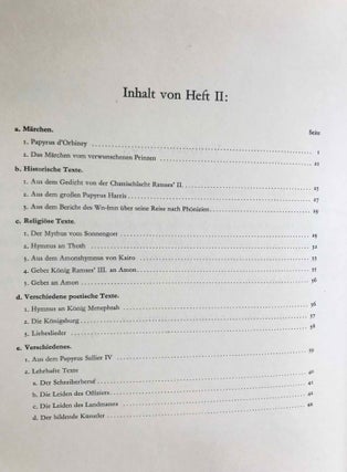Hieratische Lesestücke. Hefte I, II & III (complete set)[newline]M1114f-08.jpg