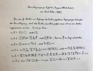 Hieratische Lesestücke. Hefte I, II & III (complete set)