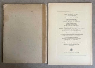 Hieratische Lesestücke. Heft I: Alt- und mittelhieratische Texte. Heft II: Literarische Texte des Neuen Reiches. Heft III: Musterbriefe und geschäftliche Texte des Neuen Reiches. Anhänge: Späthieratisches; Steininschrift. (complete set)