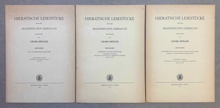 Hieratische Lesestücke. Hefte I, II & III (complete set)
