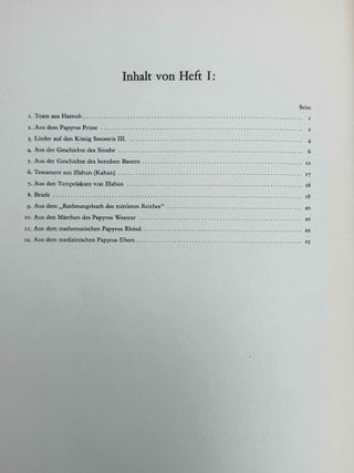 Hieratische Lesest&uuml;cke. Hefte I, II & III (complete set)[newline]M1114m-03.jpeg