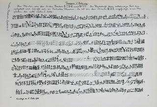 Hieratische Lesestücke. Hefte I, II & III (complete set)