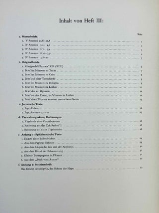 Hieratische Lesest&uuml;cke. Hefte I, II & III (complete set)[newline]M1114m-09.jpeg