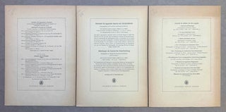 Hieratische Lesestücke. Hefte I, II & III (complete set)