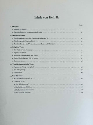 Hieratische Lesest&uuml;cke. Hefte I, II & III (complete set)[newline]M1114o-06.jpeg