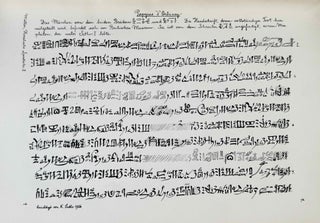 Hieratische Lesestücke. Hefte I, II & III (complete set)