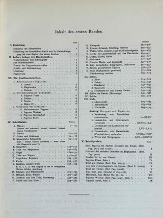 Hieratische Pal&auml;ographie. Die altaegyptische Buchschrift in ihrer Entwicklung von der f&uuml;nften Dynastie bis zur r&ouml;mischen Zeit. Band I, II & III (complete set) + Erg&auml;nzungsheft zu Band I und Band II.[newline]M1120n-05.jpeg
