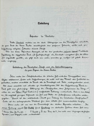 Hieratische Pal&auml;ographie. Die altaegyptische Buchschrift in ihrer Entwicklung von der f&uuml;nften Dynastie bis zur r&ouml;mischen Zeit. Band I, II & III (complete set) + Erg&auml;nzungsheft zu Band I und Band II.[newline]M1120n-06.jpeg