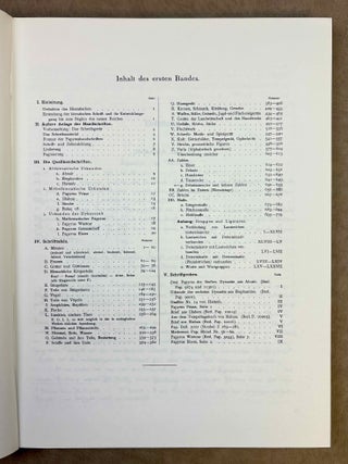 Hieratische Pal&auml;ographie. Die altaegyptische Buchschrift in ihrer Entwicklung von der f&uuml;nften Dynastie bis zur r&ouml;mischen Zeit. Band I, II & III (complete set) + Erg&auml;nzungsheft zu Band I und Band II.[newline]M1120o-03.jpeg