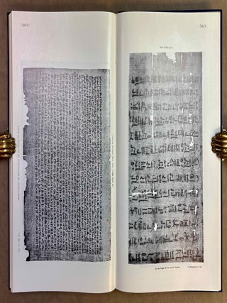 Hieratische Pal&auml;ographie. Die altaegyptische Buchschrift in ihrer Entwicklung von der f&uuml;nften Dynastie bis zur r&ouml;mischen Zeit. Band I, II & III (complete set) + Erg&auml;nzungsheft zu Band I und Band II.[newline]M1120o-20.jpeg