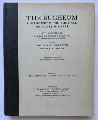 The Bucheum. Vol. I: The history and archaeology of the site. Vol. II: The inscriptions. Vol. III: The plates (complete set)[newline]M1128f-01.jpg