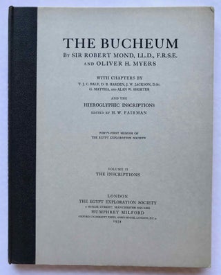 The Bucheum. Vol. I: The history and archaeology of the site. Vol. II: The inscriptions. Vol. III: The plates (complete set)[newline]M1128f-11.jpg