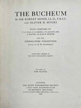 The Bucheum. Vol. III: The plates[newline]M1129b-01.jpeg