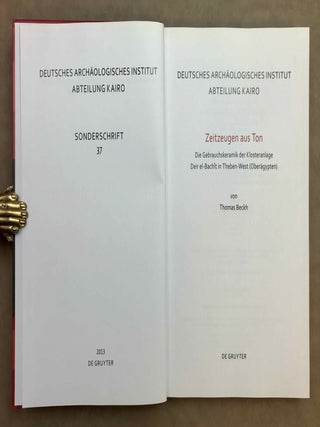 Zeitzeugen aus Ton. Die Gebrauchskeramik der Klosteranlage Deir el-Bach&icirc;t in Theben-West (Ober&auml;gypten).[newline]M11300-01.jpeg