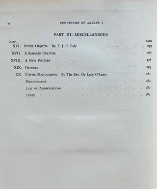 The cemeteries of Armant. Vol. I: Text. Vol. II: Plates (complete set)