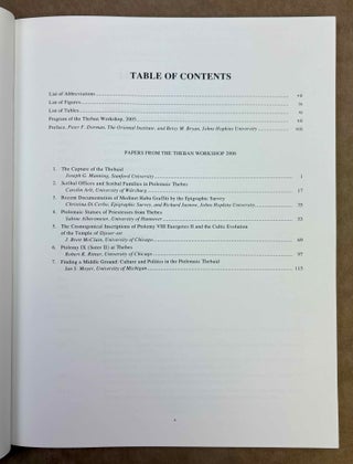 Perspectives on Ptolemaic Thebes. Papers from the Theban Workshop 2006.