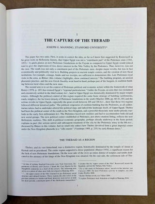 Perspectives on Ptolemaic Thebes. Papers from the Theban Workshop 2006.