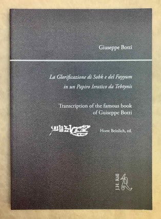 Item #M11325a La glorificazione di Sobk e del Fayyum in un papiro ieratico da Tebtynis....