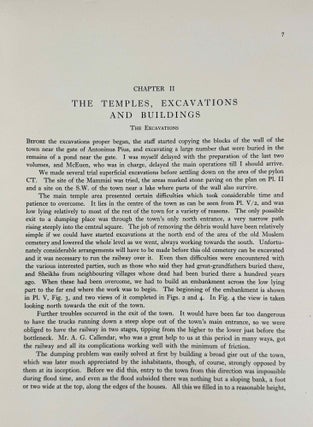 The temples of Armant. Vol. I: Text. Vol. II: Plates (complete set)