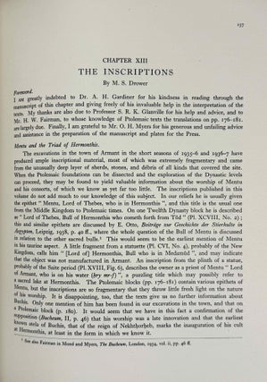The temples of Armant. Vol. I: Text. Vol. II: Plates (complete set)