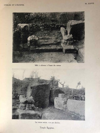 Byblos et l'Egypte. 4 campagnes de fouilles à Gebeil 1921-1922-1923-1924. Tome I: Texte. Tome II: Atlas (complete set)[newline]M1134b-23.jpg