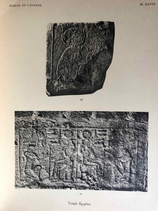 Byblos et l'Egypte. 4 campagnes de fouilles à Gebeil 1921-1922-1923-1924. Tome I: Texte. Tome II: Atlas (complete set)[newline]M1134b-24.jpg